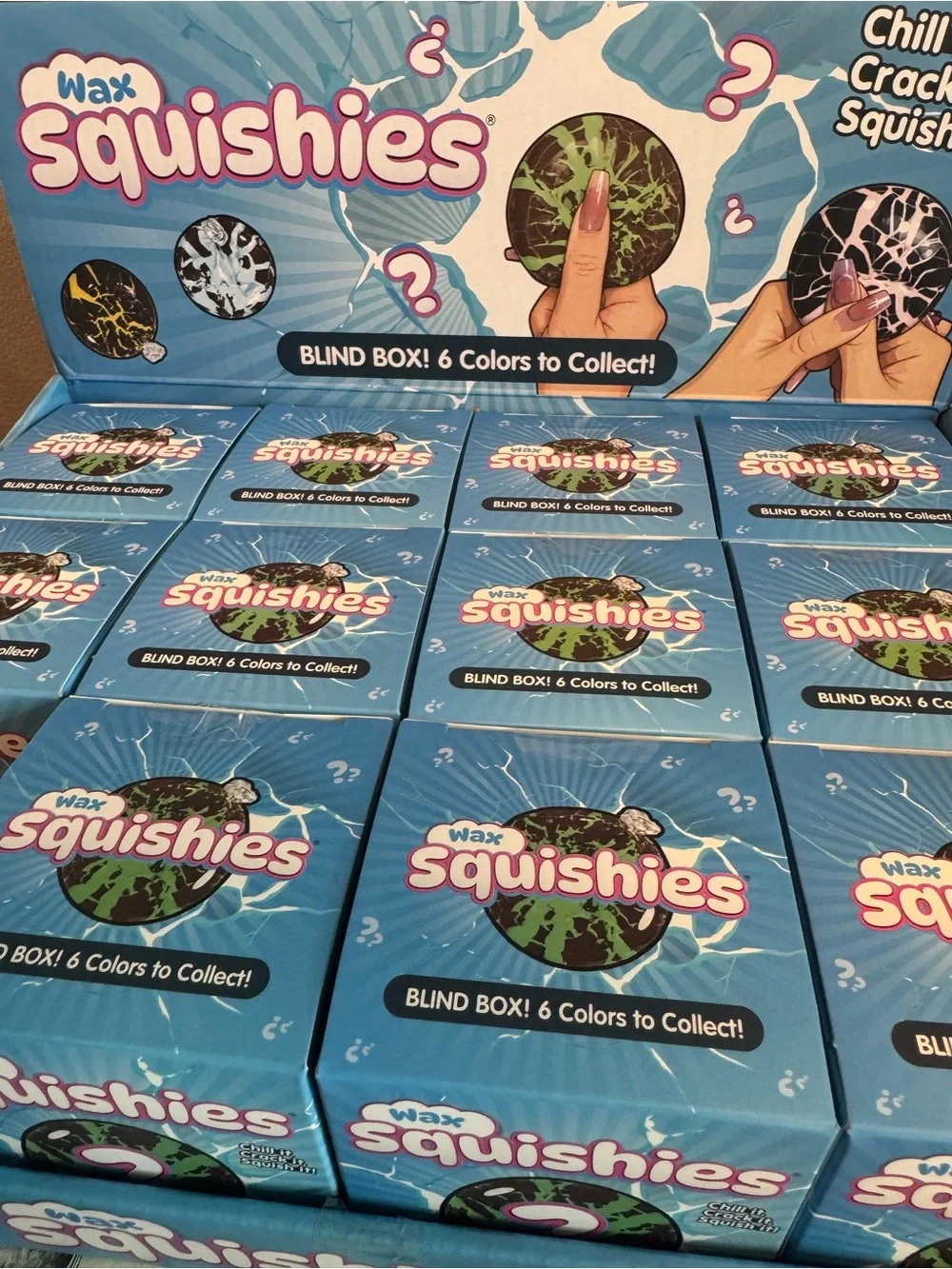 Wax Squishy Blind Box Sensory Toy – Blue Packaging